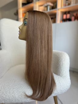 Parziale Parrucca Capelli Naturali U Part Biondi Aluna Dritti