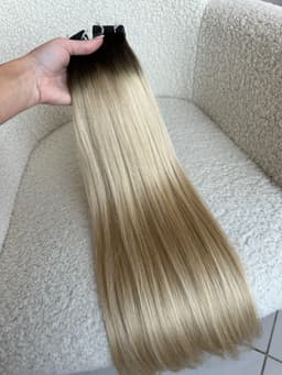 Επέκταση Tape In White Platinum Ombre #4/ #20
