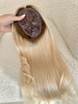 Top Lace Ombre Satin Naturel/ Blond Platine