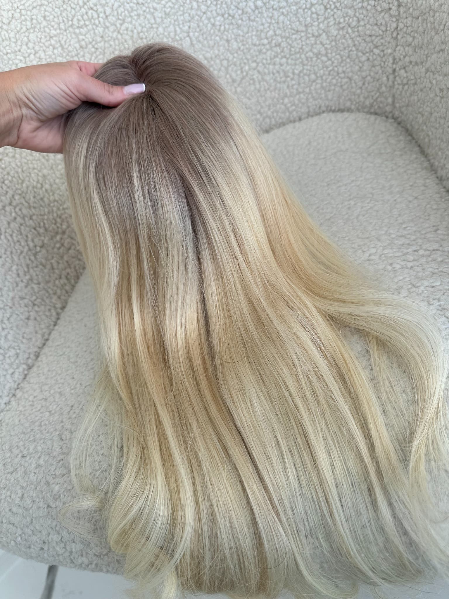 Top Lace Ombre Saten Dunkel / Blond Aluna