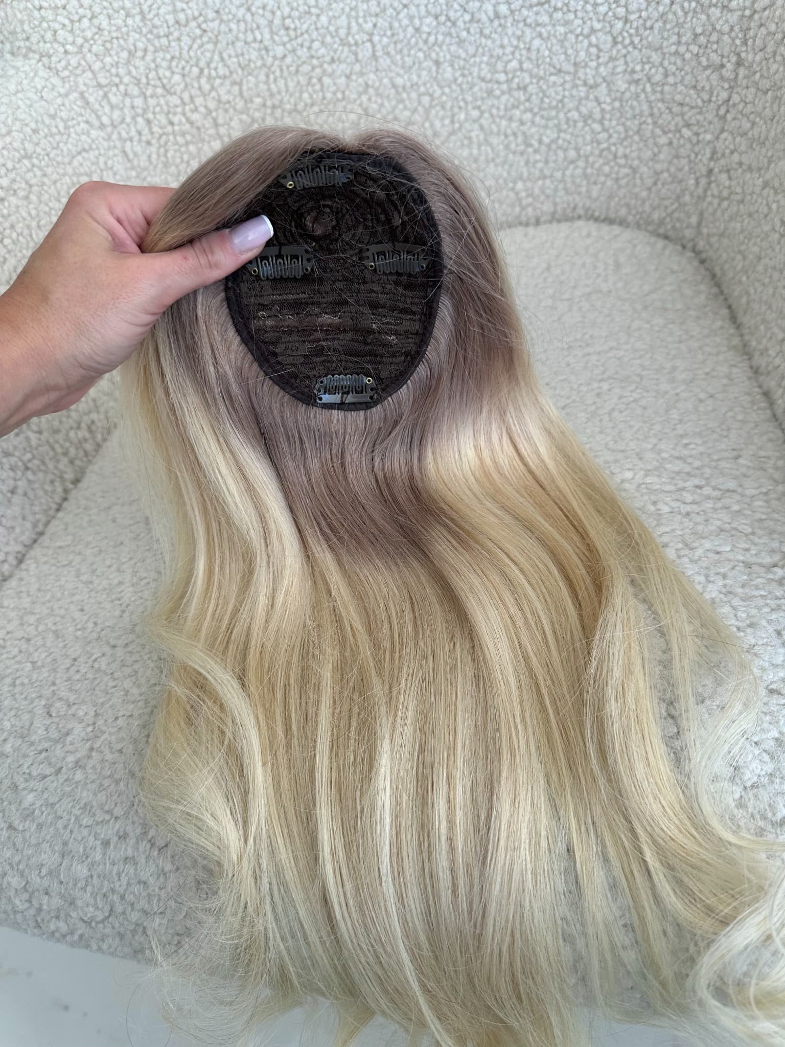 Top Lace Ombre Saten Dunkel / Blond Aluna