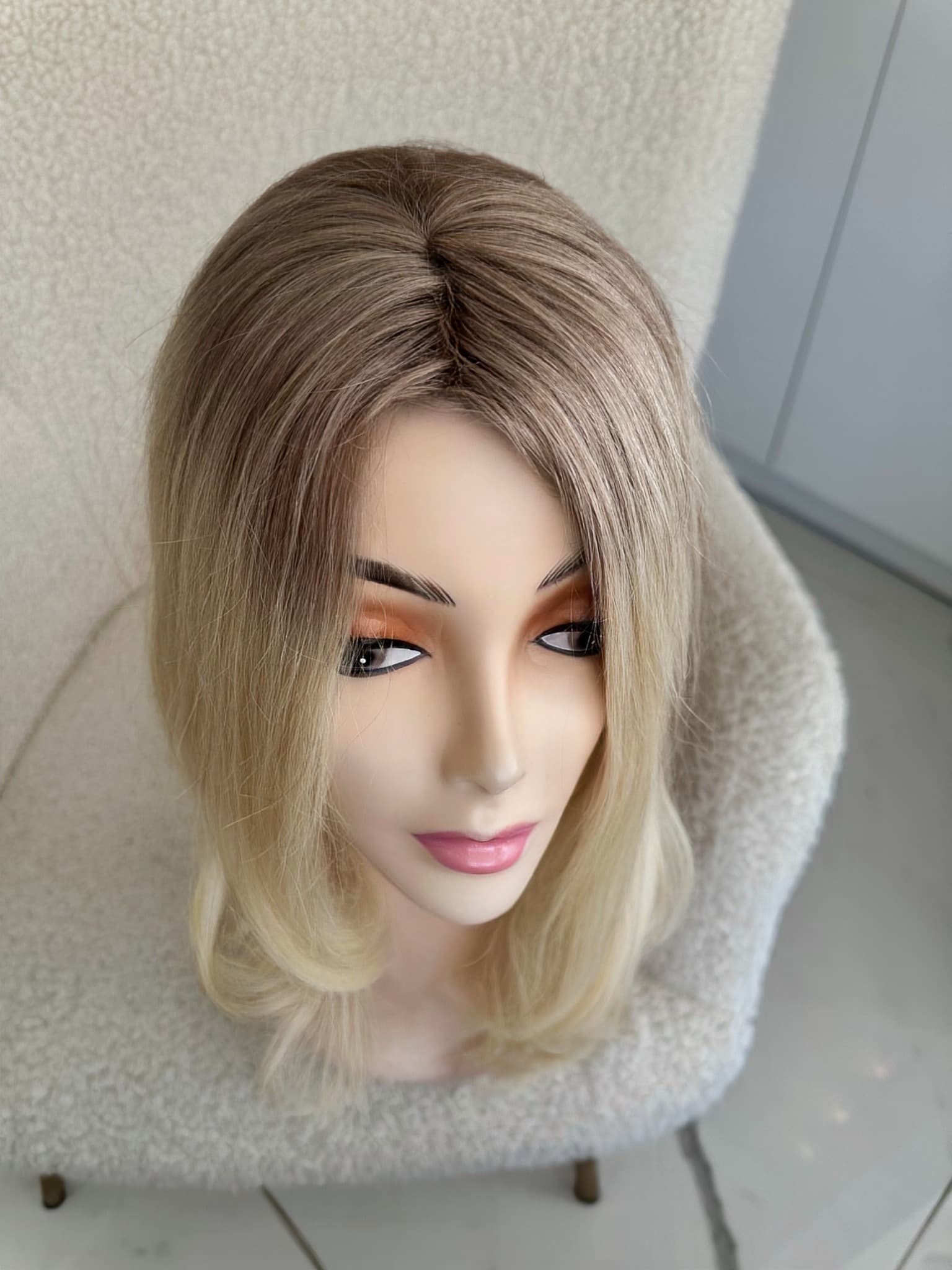 Top Lace Ombre Saten Dunkel / Blond Aluna