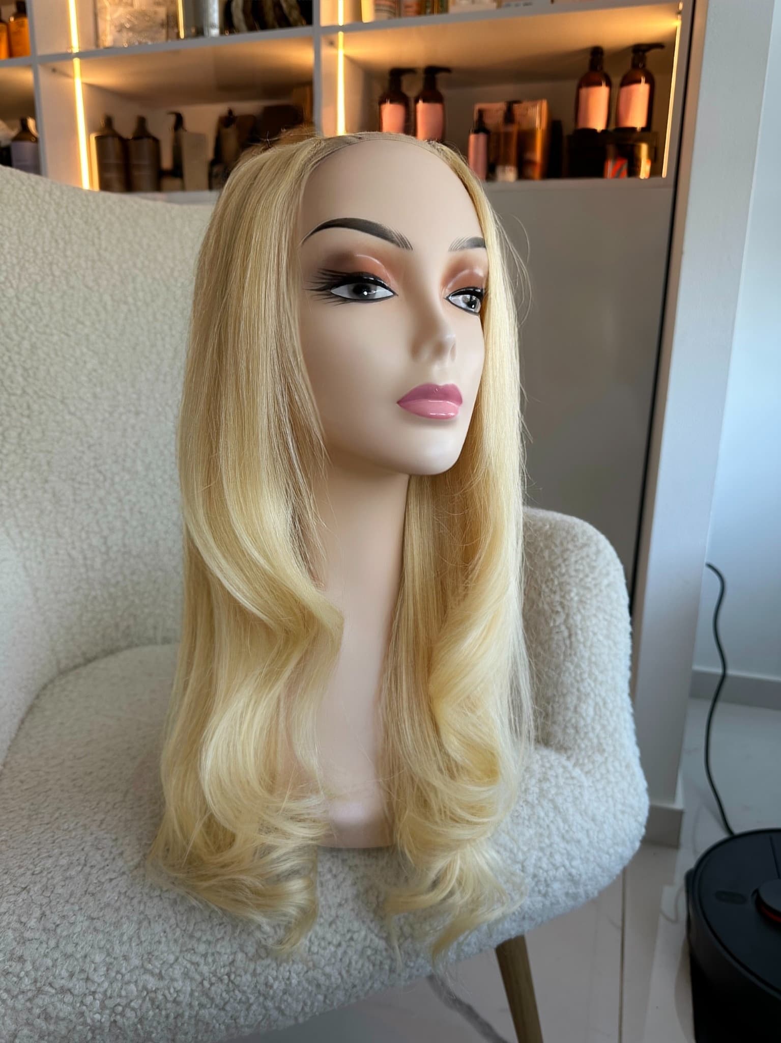 Semiparrucca Capelli Naturali U Part Biondo Miele Dritto