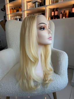 Semiparrucca Capelli Naturali U Part Biondo Miele Dritto
