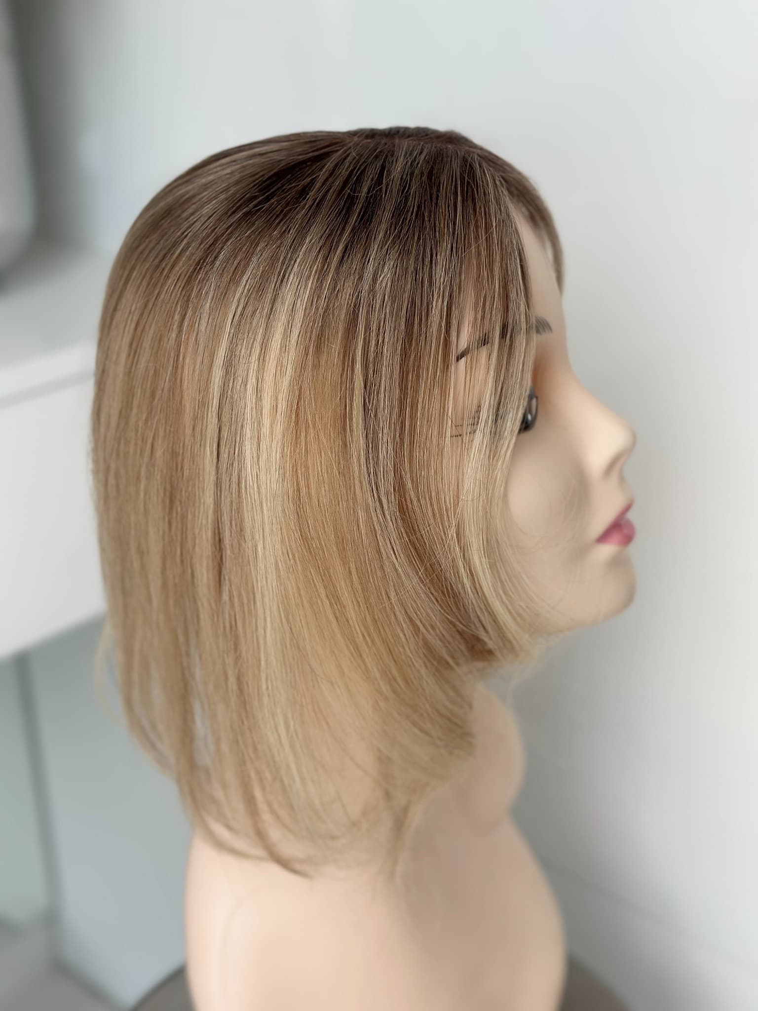 Teilperücke Hellbraun/ Natürlich Blond