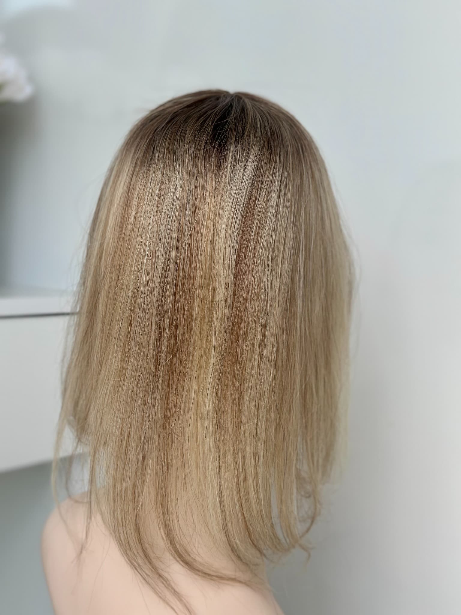 Teilperücke Hellbraun/ Natürlich Blond