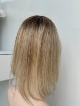 Teilperücke Hellbraun/ Natürlich Blond