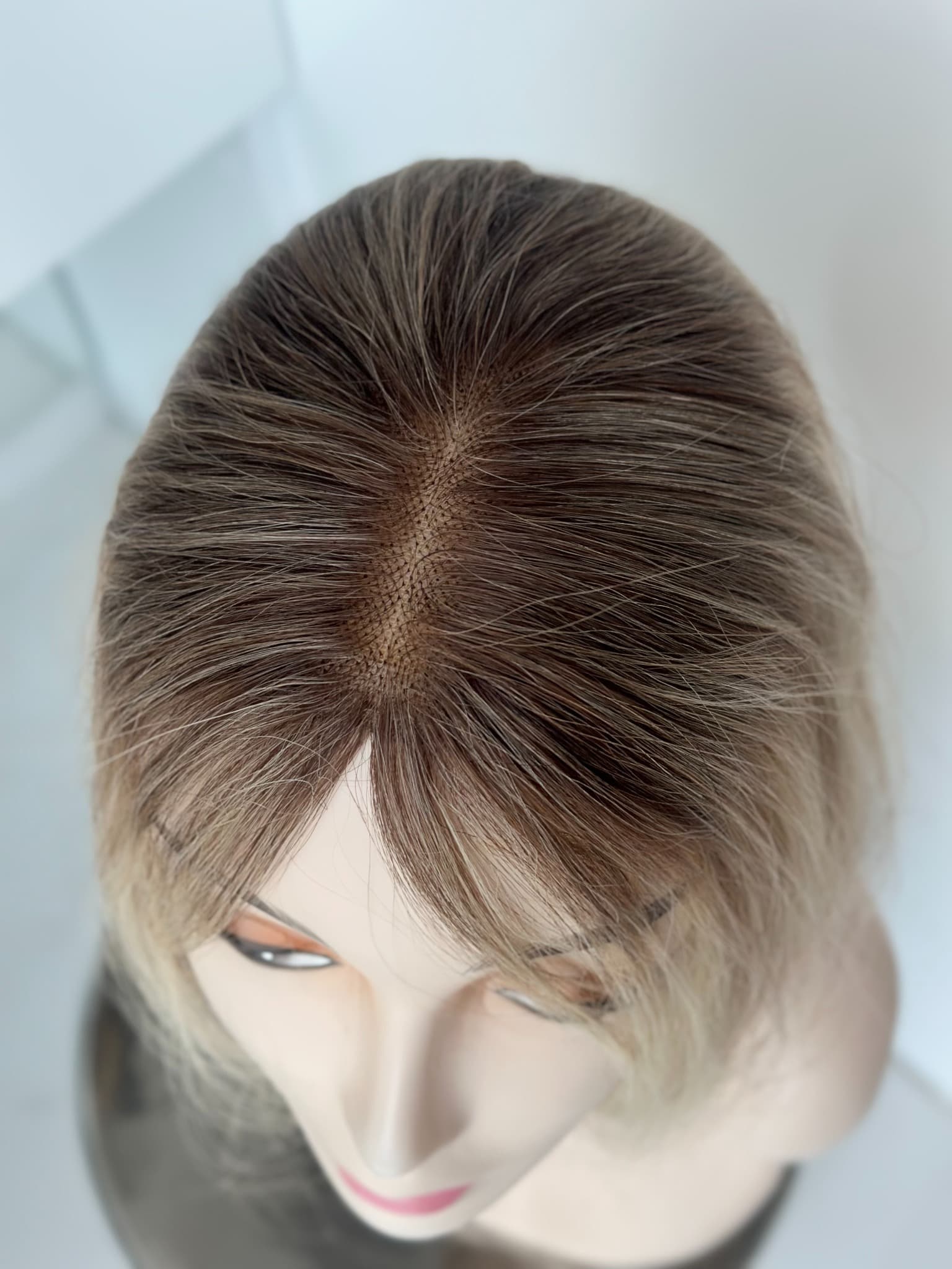 Teilperücke Hellbraun/ Natürlich Blond