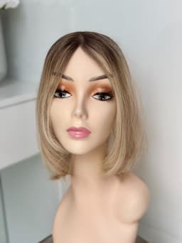 Teilperücke Hellbraun/ Natürlich Blond