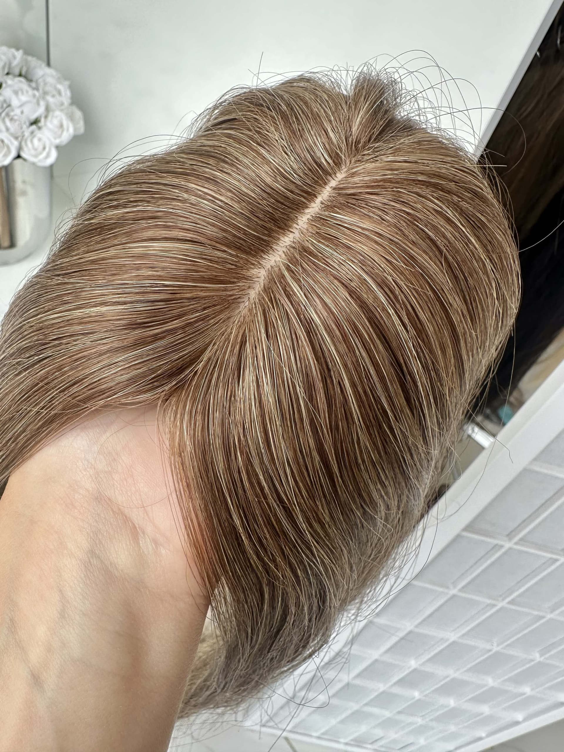 Teilperücke Blond Aluna