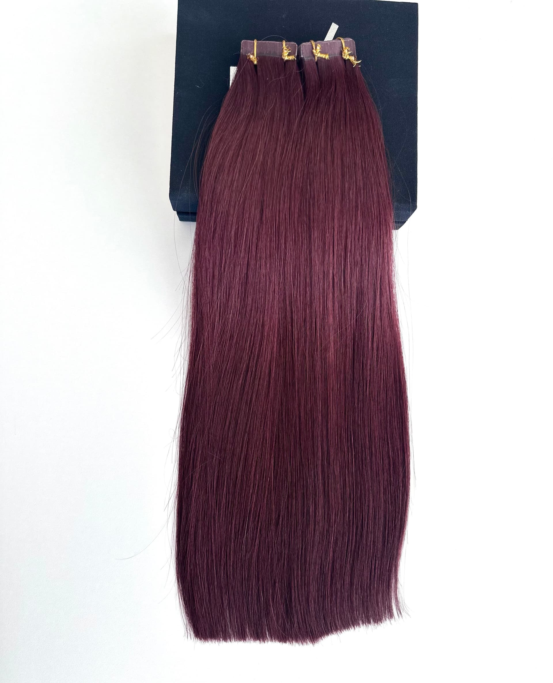Extensii Tape-in Russian Hair DOUBLE TAPE BURGUNDY