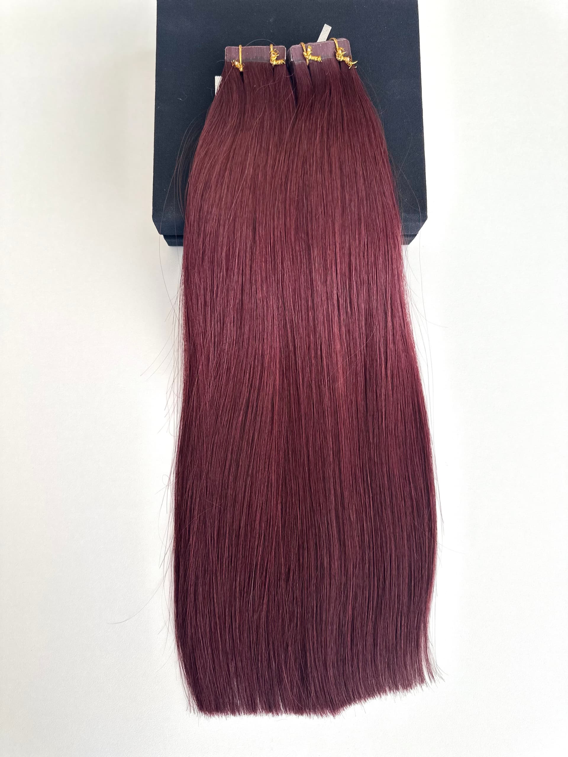 Extensii Tape-in Russian Hair DOUBLE TAPE BURGUNDY