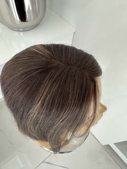 Partial Wig Brown Highlighted