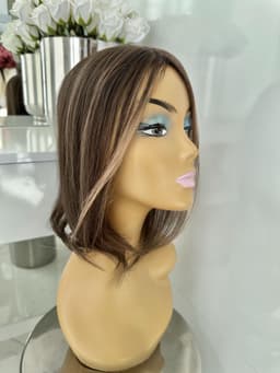 Partial Wig Brown Highlighted