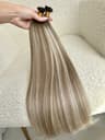 Keratin Extensions Russian Hair Balayage #8/Silver/8