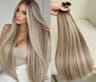Keratin Extensions Russian Hair Balayage #8/Silver/8
