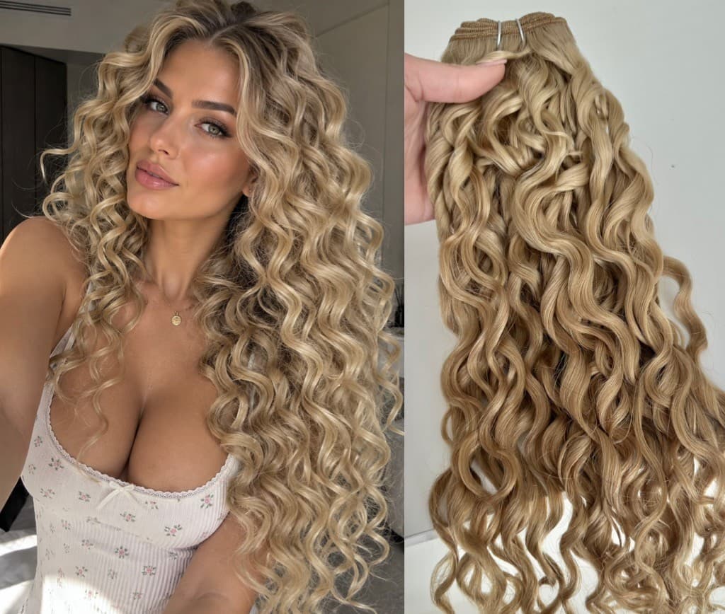 Luxe #18 Curly Hair Extensions by the Meter