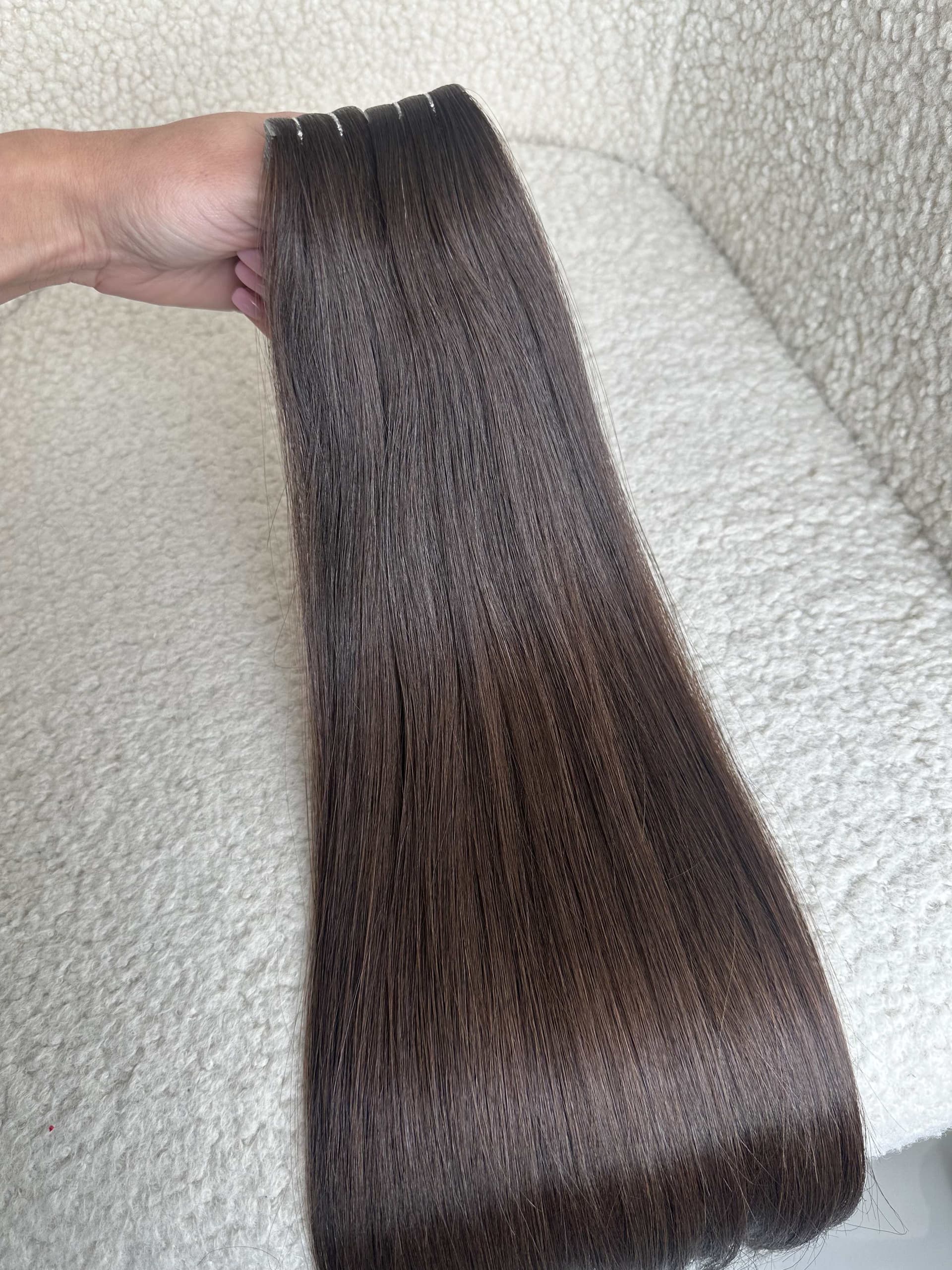 Invisible Tape Extensions #2 Schokoladenbraun