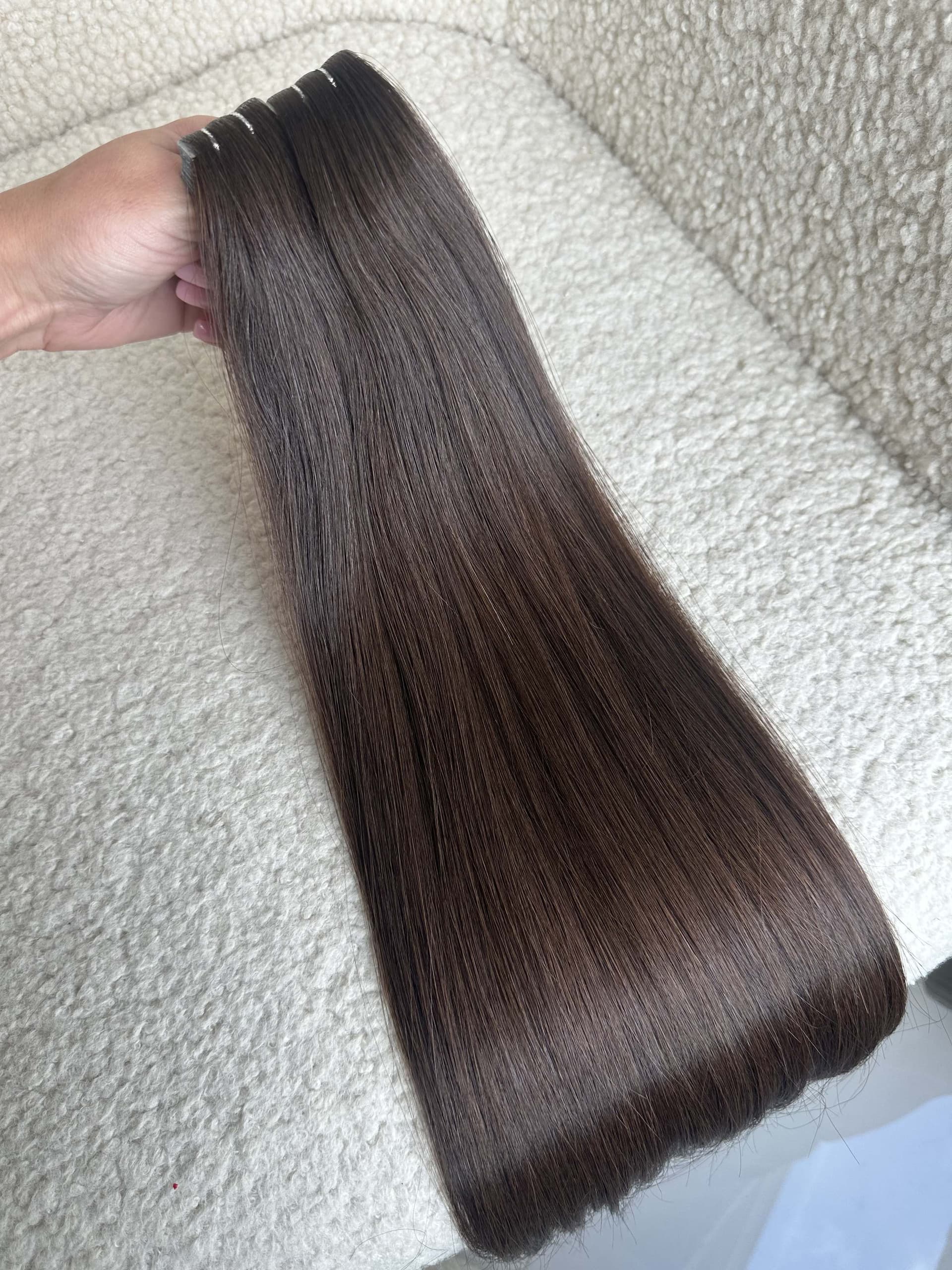 Invisible Tape Extensions #2 Schokoladenbraun