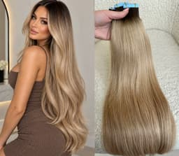Extensions Tape-in Russian Hair DOUBLE TAPE Ombre #2/#18A