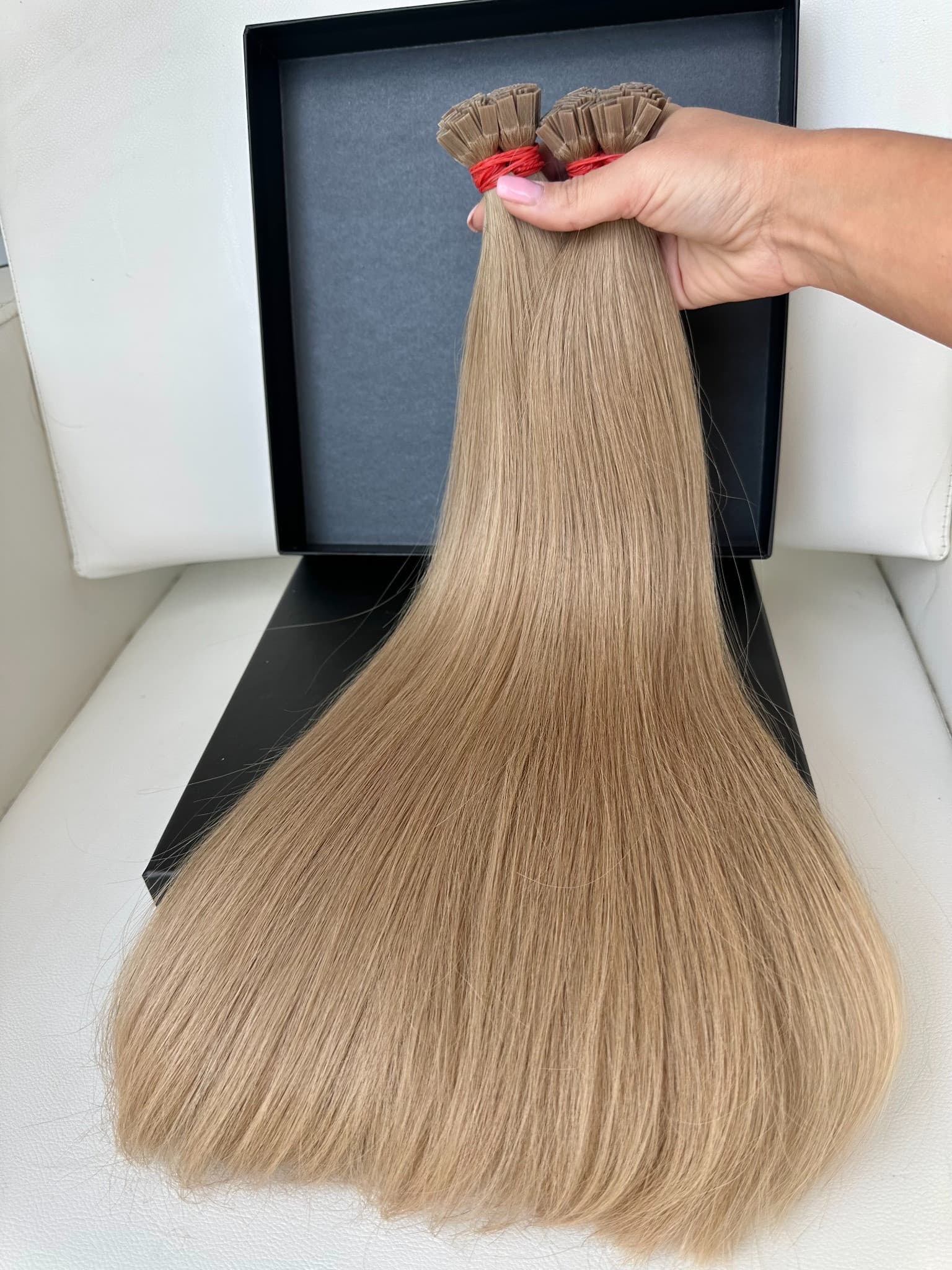 Slawische Keratin-Haarverlängerungen #16 Dunkelblond
