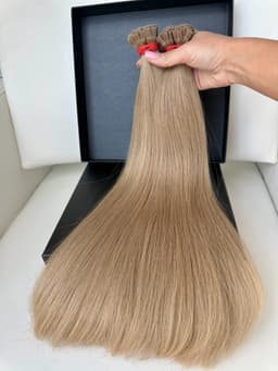 Slawische Keratin-Haarverlängerungen #16 Dunkelblond