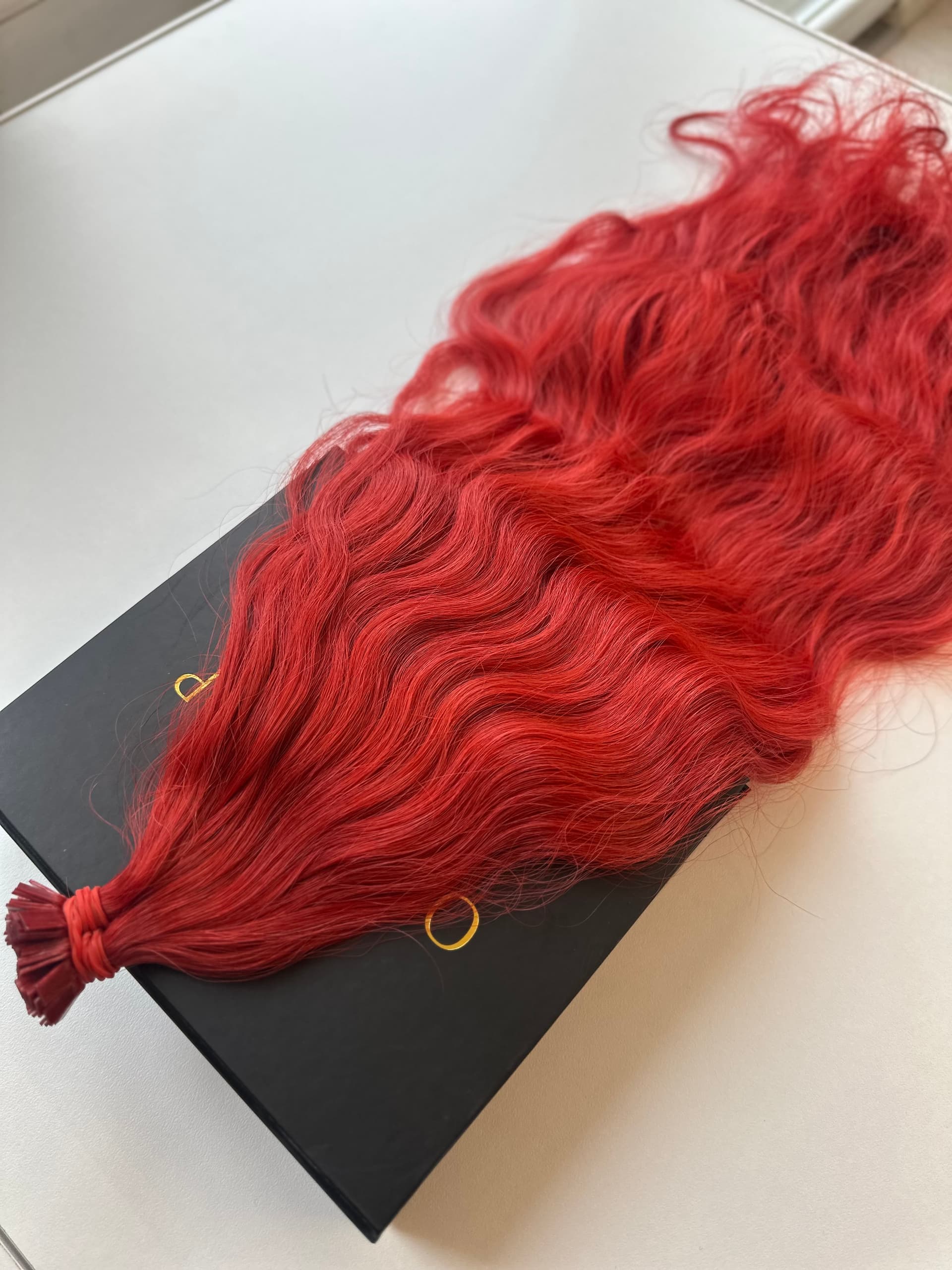 Extensii Cheratina Par Slavic Red Ondulat