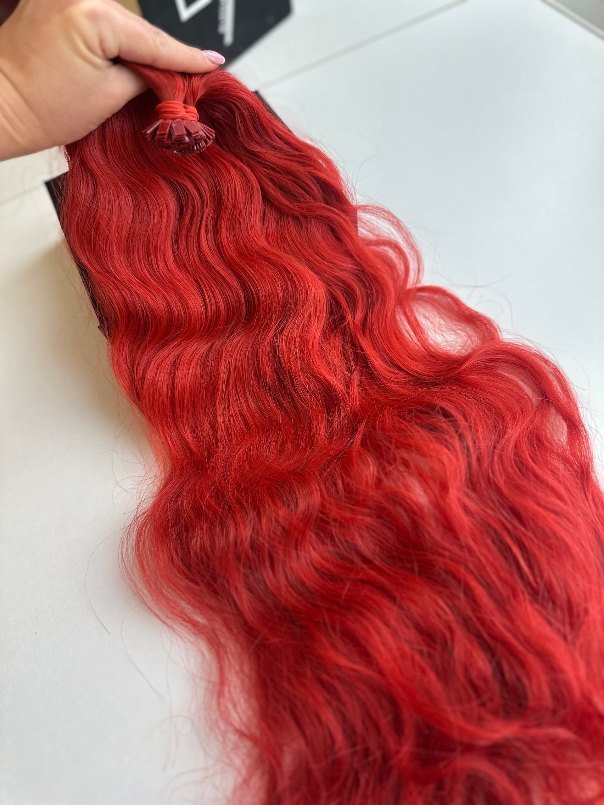 Extensii Cheratina Par Slavic Red Ondulat