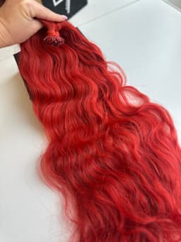 Extensii Cheratina Par Slavic Red Ondulat