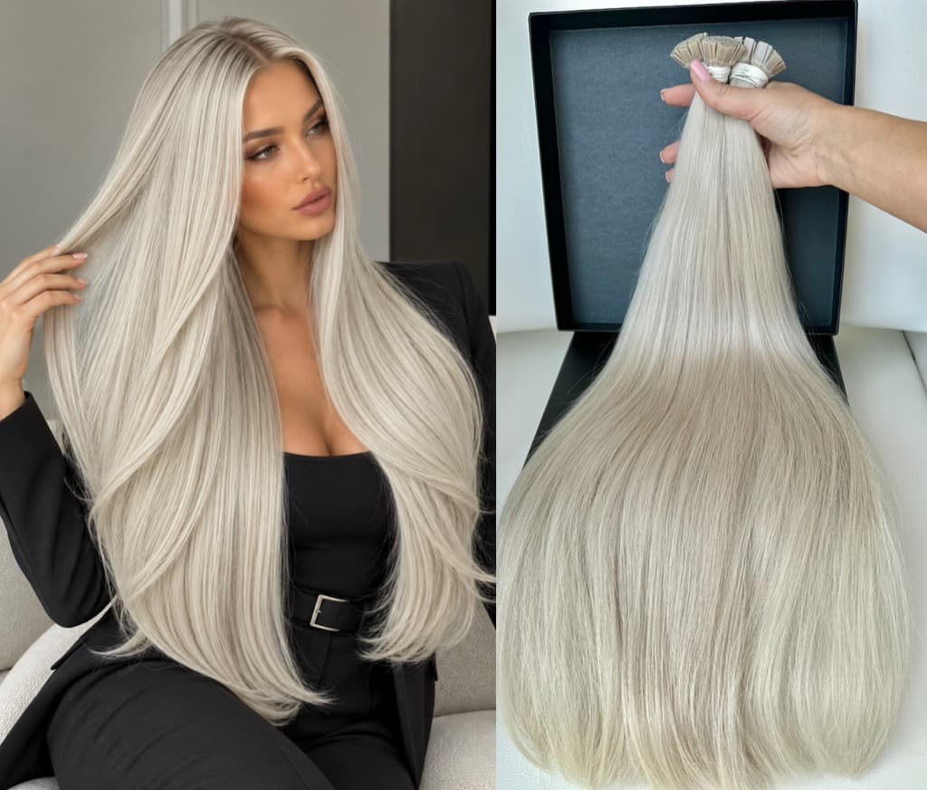 Extensions en kératine Cheveux Slaves #60 DASH