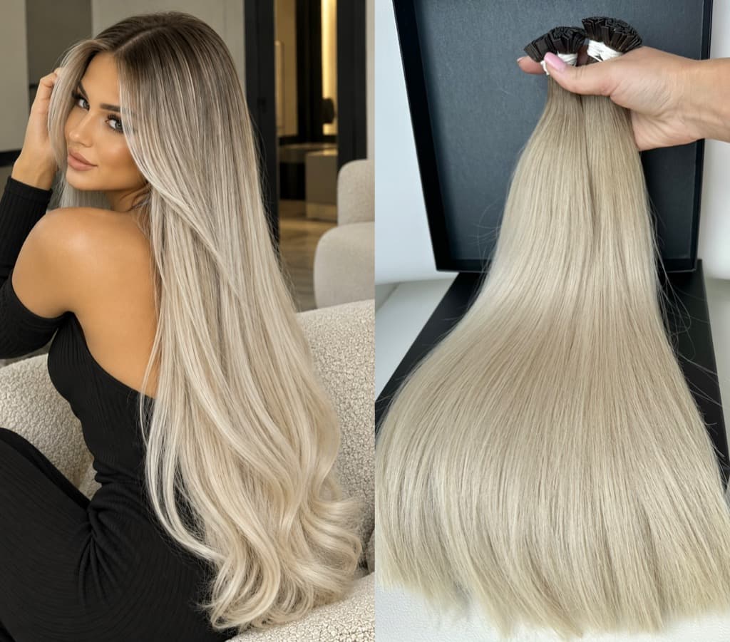 Extensions de cheveux en kératine Slavic Ombre #3/ #12