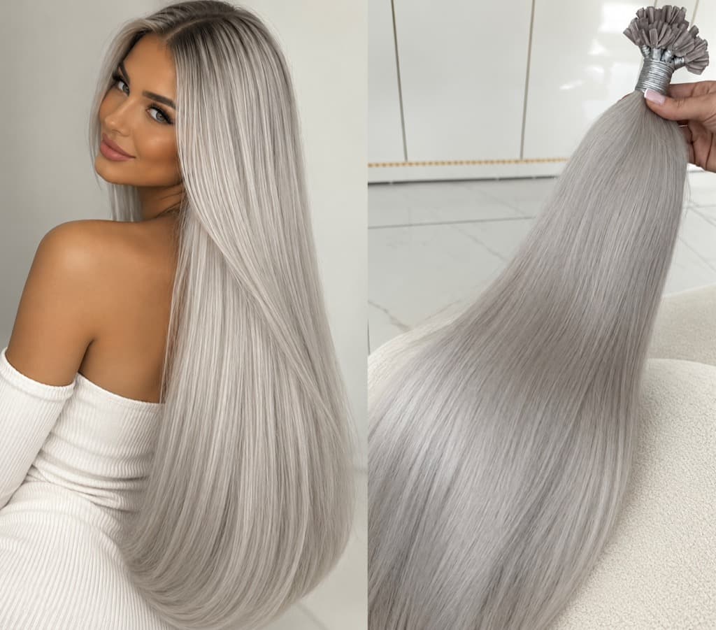 Extensions kératine OSKAR Gris Clair