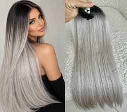 Keratin Extensions Luxe Ombre #1b Grey