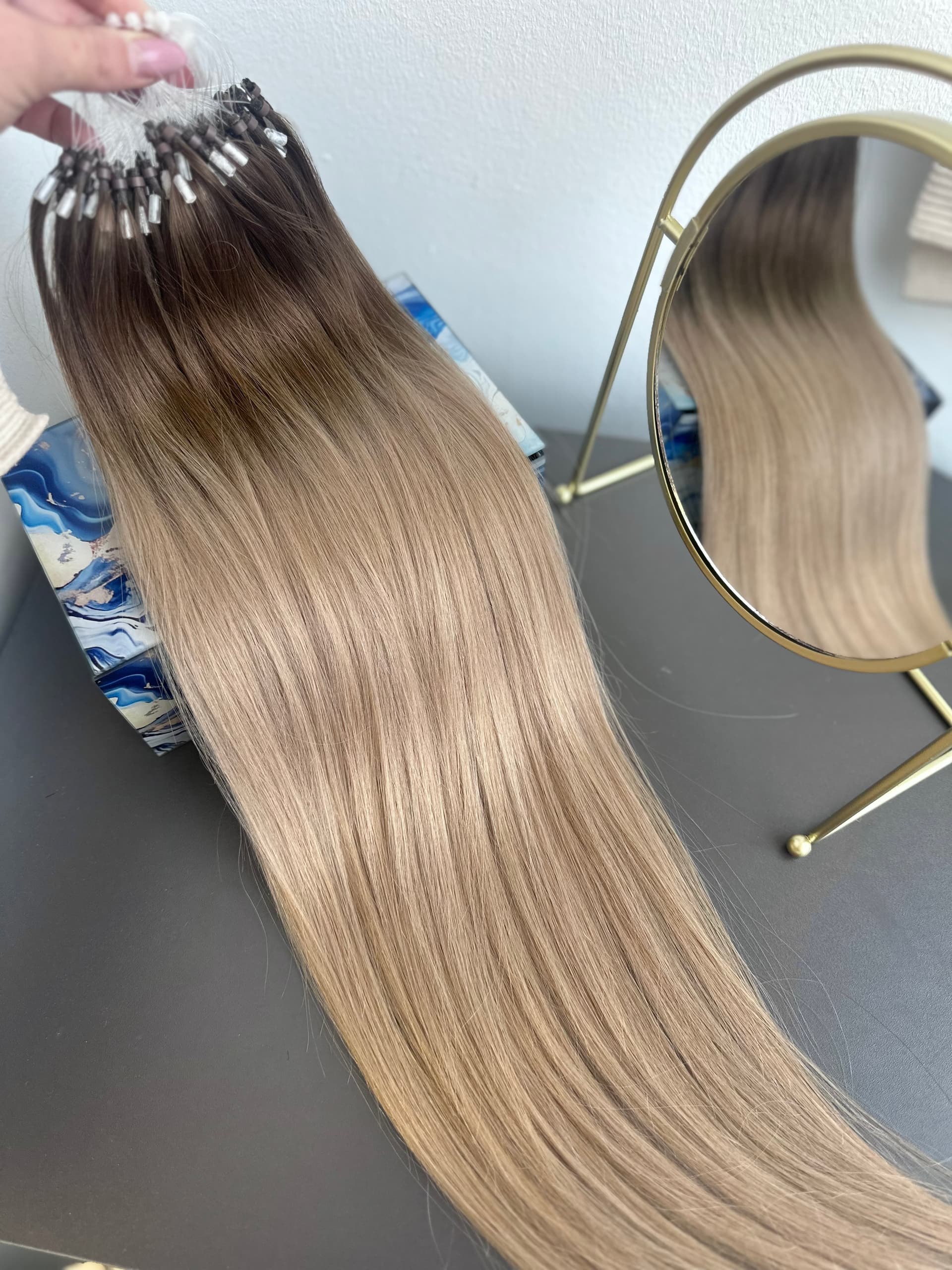 Extensii Microring Luxe Ombre #4/ #20