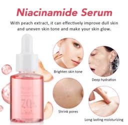 Ser cu Niacinamide 30ml – Corector pentru pete pigmentare, melasmă și ten neuniform, reduce porii și hidratează intens cu Acid Hialuronic