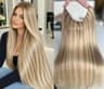 Tresse de Cheveux Naturelle V-Shape Diamond Balayage #18/#60