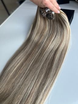 Extensii Cheratina Black Collection Balayage #8/Silver/#8