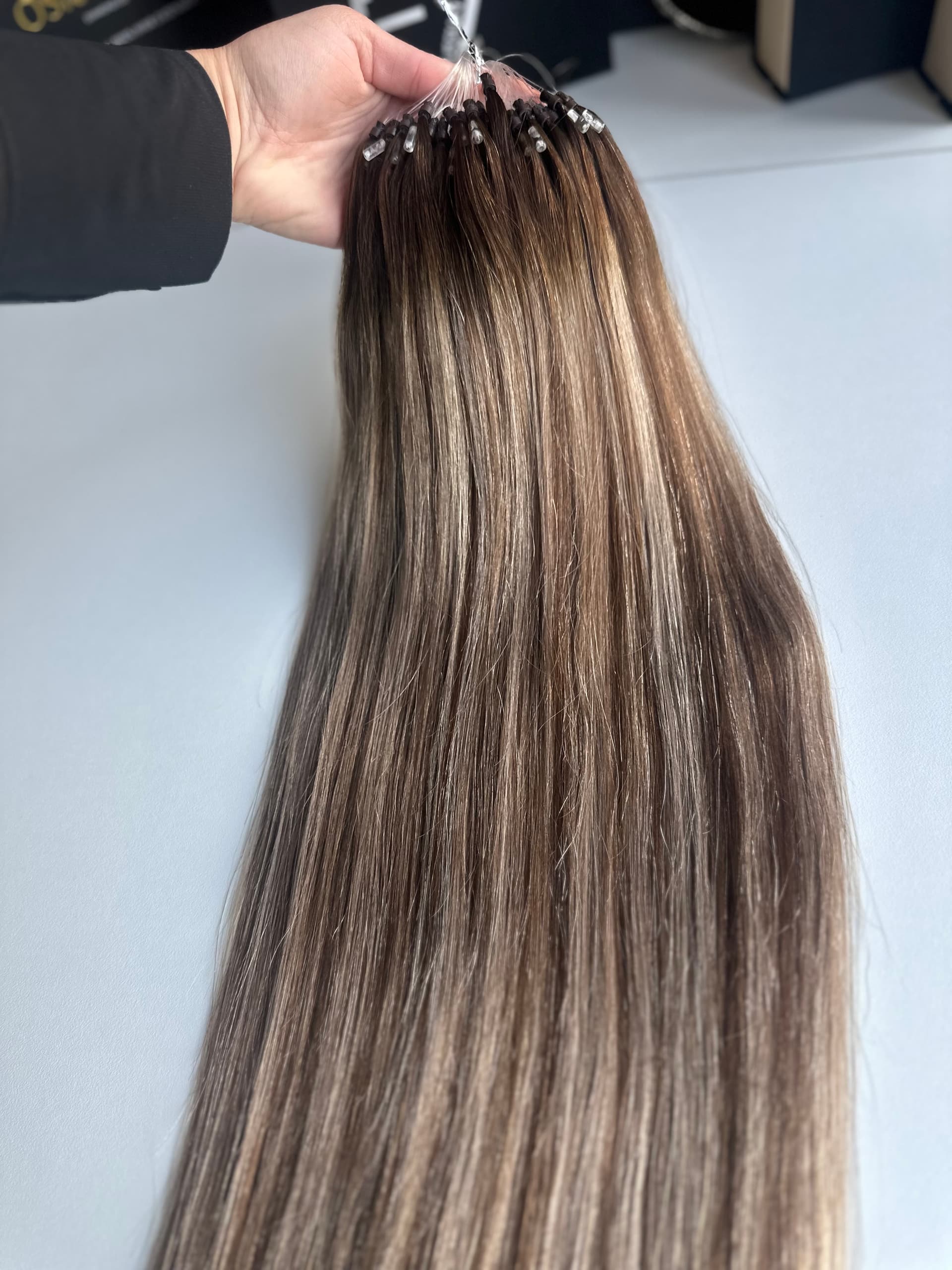 Extensii Microring Black Collection Balayage #4/17/4