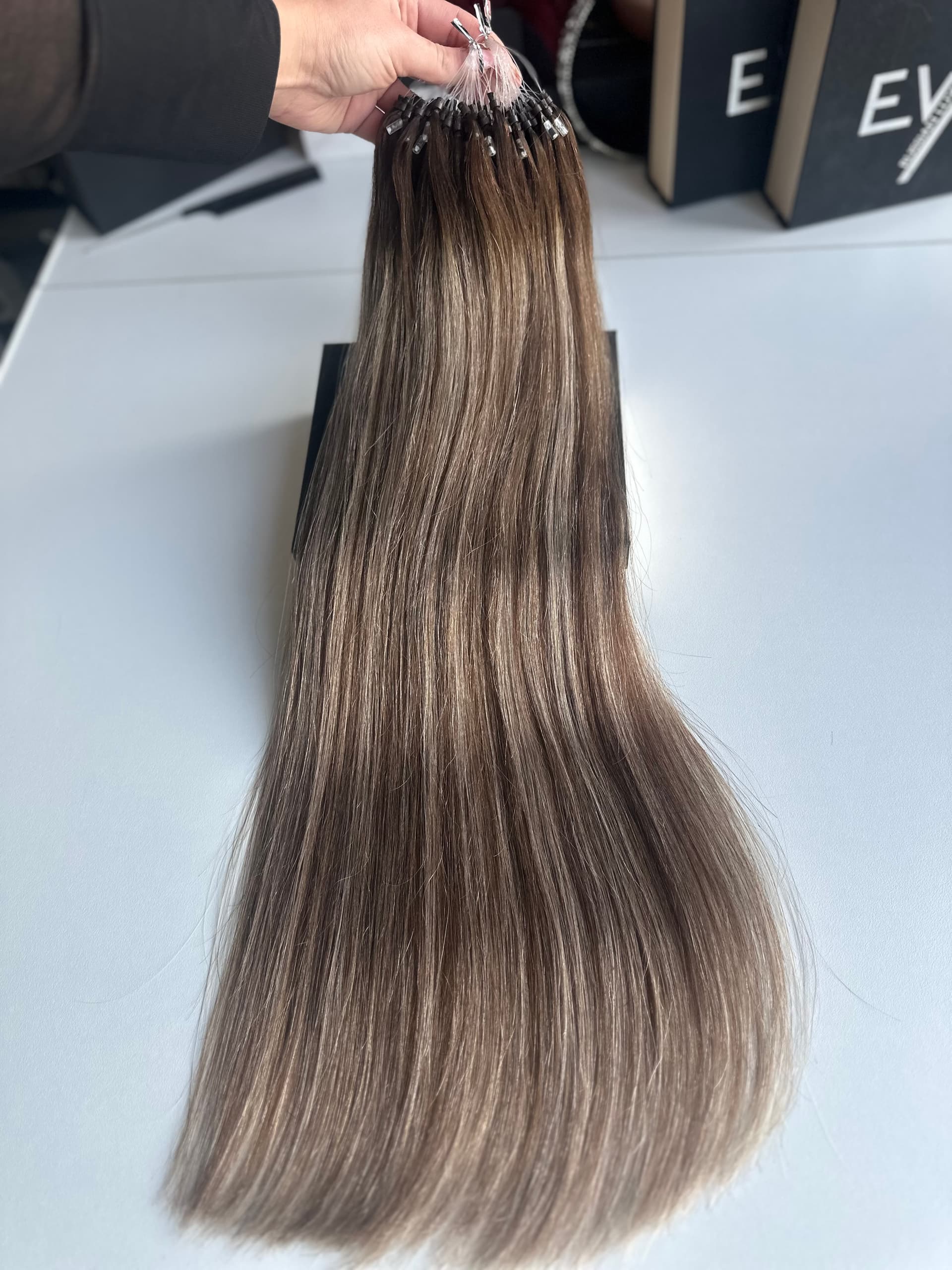 Extensii Microring Luxe Balayage #4/17/4