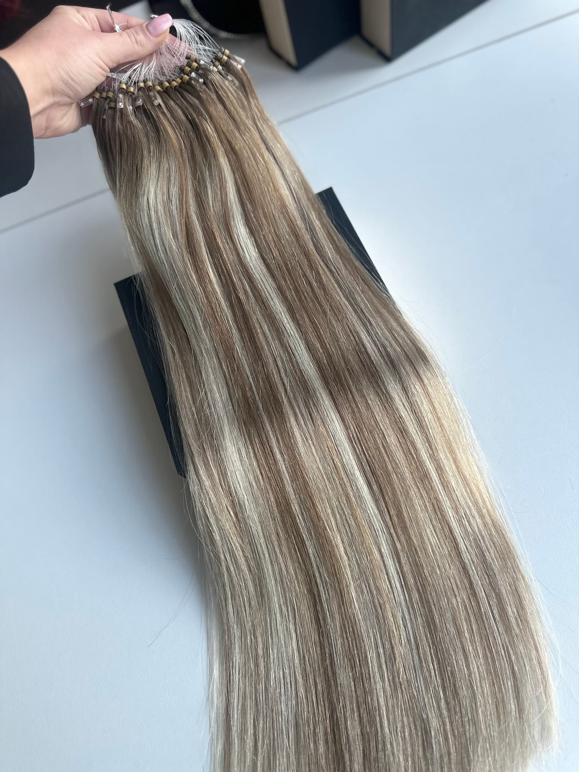 Extensii Microring Oskar Balayage #8/Silver/8