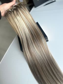Extensii Microring Luxe Balayage #8/Silver/8
