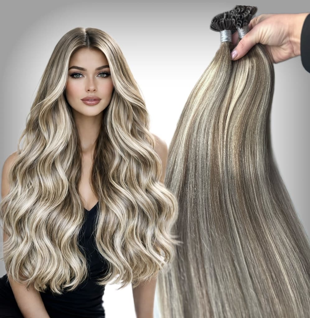 Keratin Extensions Luxe Balayage #8/Silver/#8
