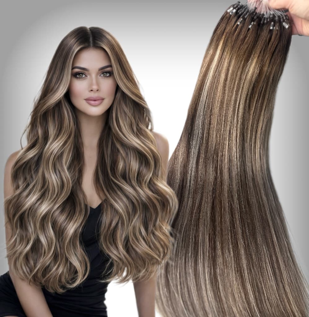 Extensii Microring Black Collection Balayage #4/17/4