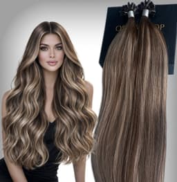 Extensii cheratina Luxe Balayage #4/17/4