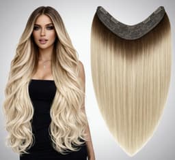 Trese de Par Natural V-Shape Ombre #3/#60