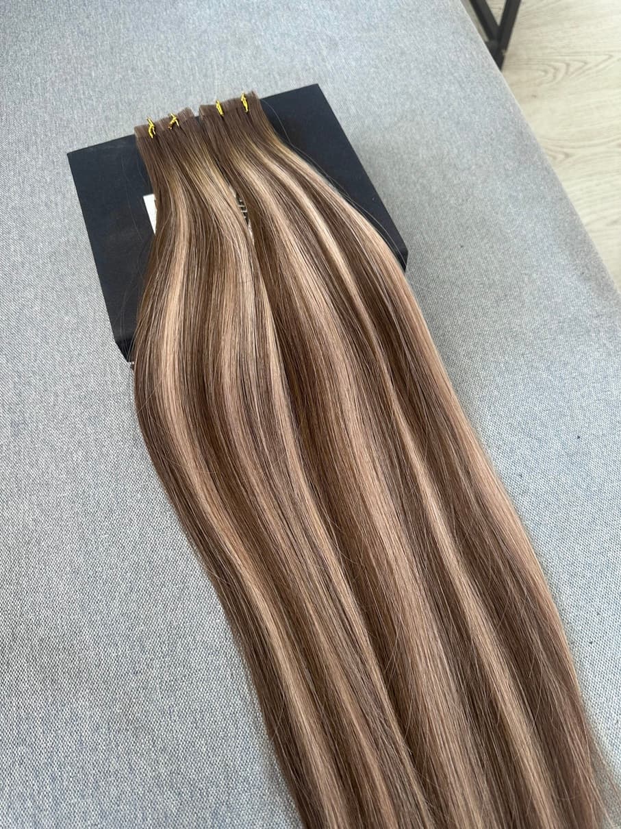 Invisible Tape Extensions Balayage #4/17/4