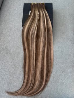 Invisible Tape Extensions Balayage #4/17/4