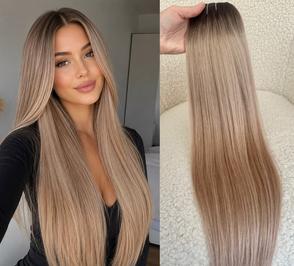 Extensions Clip-On Luxe Ombre #4/#20L