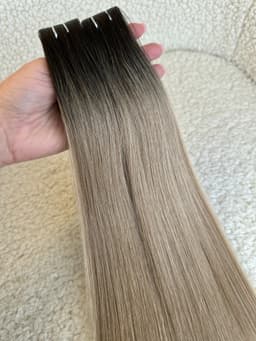 Invisible Tape Ombre Extensions #1B/ #18