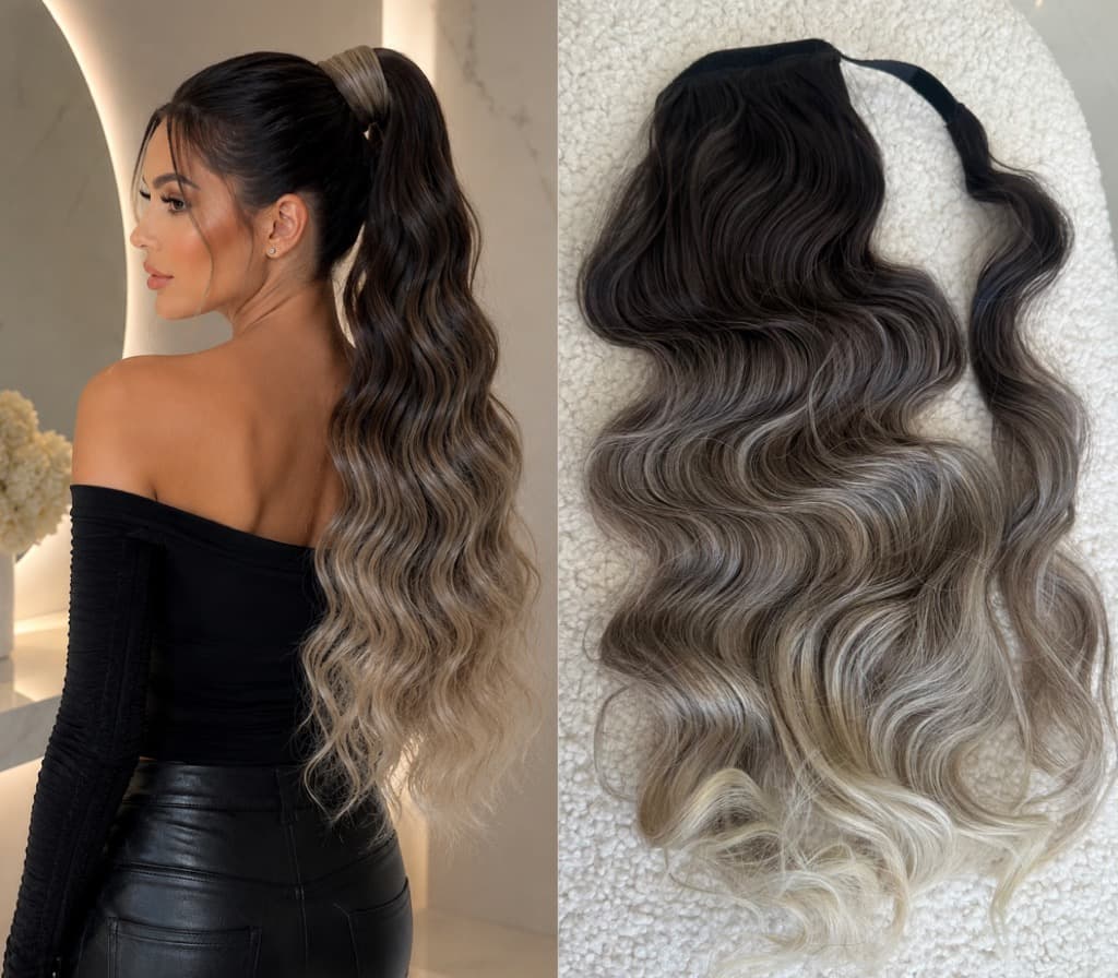 Čop las z ježkom Balayage #2/16/613